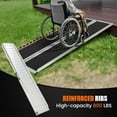 thumbnail image 2 of 6FT Folding Wheelchair Ramp 800LBS Aluminum Portable Non-Slip Ramp for Stairs Cars Doorways Scooters and Home Mobility Access, 2 of 8