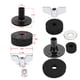 thumbnail image 1 of Kit de fieltro para platillos, juego de tambor de 18 piezas Kit de platillos antideslizantes Embragu e metal Funda de platillo(negro) High Hat Embrague Spptty no, 1 of 7