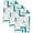 Green, variant on Modern Geometric Navy Blue Kitchen Towels Set of 4, Abstract Minimalist Artwork Lines Absorbent Dish Towels for Kitchen, Microfiber Hand Towel, Quick Drying Tea Towel for Cleaning Dishcloths