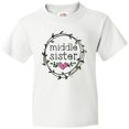 thumbnail image 3 of Inktastic Middle Sister Leaves, Circle, Heart Youth T-Shirt, 3 of 5