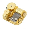 thumbnail image 3 of Clockwork Music Movement Gold Plating Music Box Movement DIY Music Box Accessories with Screw + Key for Christmas Birthday Friends Gift(Wedding March), 3 of 8