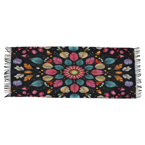 BZSMCE Women Scarf Botany Pattern Simple Pattern Soft Warm Long Large Scarves