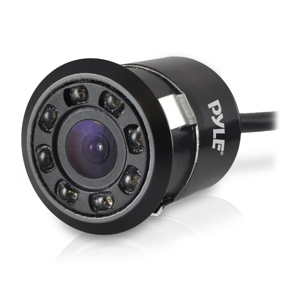 PYLE PLCM12 - Rearview Backup Parking Assist Camera (Waterproof Night Vision Cam, Distance Scale Line Display, Flush Mount)