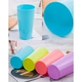 thumbnail image 6 of Chainplus 9 Ounce Plastic Tumblers Reusable Plastic Drinking Cups, Set of 12 Unbreakable BPA Free Dishwasher Safe for Kids Adults Home Party Cups Indoor Outdoor Use, 4 Assorted Colors, 6 of 8