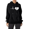 thumbnail image 4 of WTOBBY Women's Printed Oversized Hooded Sweatshirt Long Sleeve Casual Pullover Top Loose Fit Fall Fashion Wear for Street Style Comfort,Black 4XL, 4 of 6