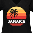 thumbnail image 4 of Inktastic Jamaica Vacation Trip Women's Plus Size V-Neck T-Shirt, 4 of 5