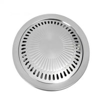 Wovilon Grill Pans For Stove Tops Round Stainless Steel Korean Bbq Grill Plate Barbecue Set Non-Stick Pan Set With Holder