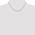 thumbnail image 5 of White Sterling Silver chain Box 16 in 1.65 mm 1.65mm Elongated, 5 of 5