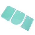 3PCS/Set Plastic Cake Decorating Tools Dough Icing Scrappers Cutters