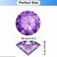 thumbnail image 2 of Large Crystal Diamond Paperweight With Stand Jewelry Wedding Decorations Centerpieces Home Decor 3.15 Inch (Purple) Purple -, 2 of 5