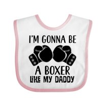 Inktastic Boxer Like Daddy Boxing Boys or Girls Baby Bib