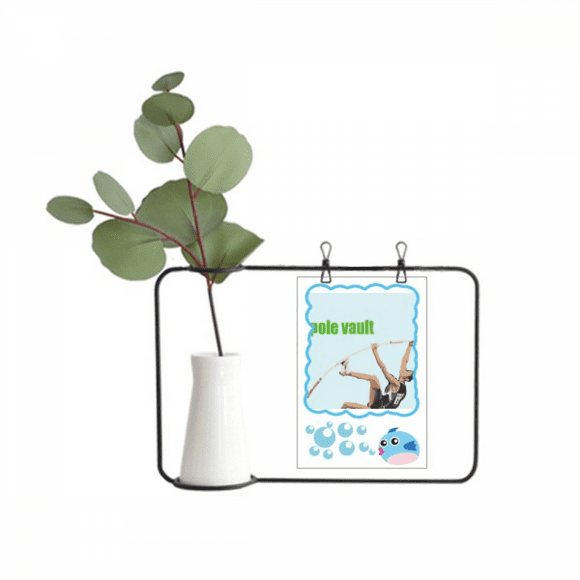 Pole Vault Field Events Art Deco Fashion Transparent Glass Hanging Vases Decoration Bottle