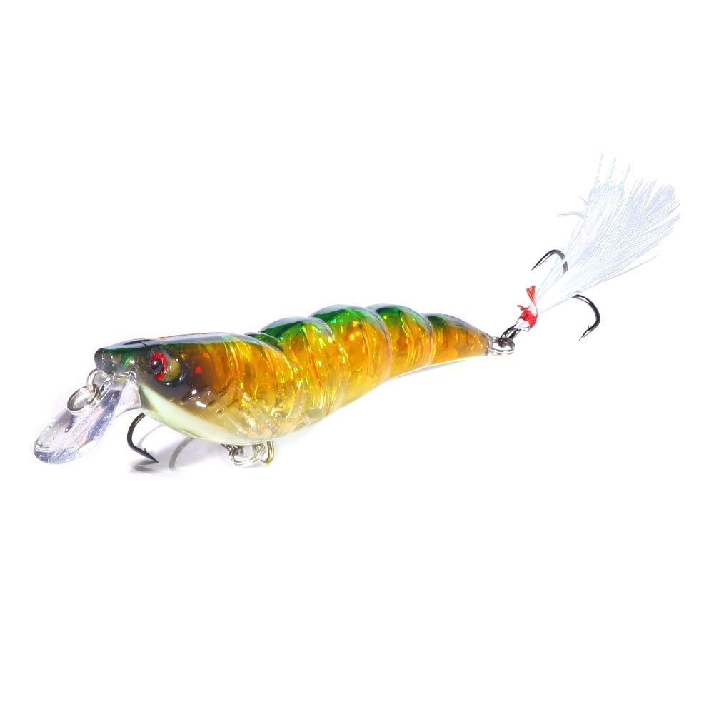 HENGJIA Fishing Lures Large Hard Bait Minnow VIB Lure with Treble Hook Life-Like Swimbait Fishing Bait Popper Crankbait Sinking Lure for Trout Bass Walleye Redfish