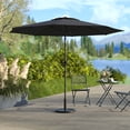thumbnail image 1 of HOMETRENDS 9 ft. Round Push-Up Market Patio Umbrella, Meteorite, 1 of 10