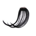 thumbnail image 1 of Extensiones de cabello con flequillo frontal, accesorio para el cabello con flequillo, para mujeres y niñas (negro), 1 of 7
