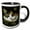 Black/White, variant on 3drose, Calico Cat Closeup, 11oz Mug