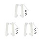 thumbnail image 4 of Vogacara 1 par de estribos laterales de Metal, estribos de Pedal, pedales deslizantes, piezas de mejora de Control remoto, reemplazo para Jimny Blanco 3piezas Vogacara CBP186909, 4 of 6