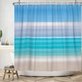 thumbnail image 5 of Tchckioa Shower Curtain for Bathroom Bathtub Decor,Waterproof Hooks Bath Curtain(72x72 Inch,Blue Teal), 5 of 6