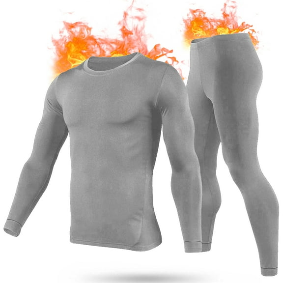 Men's Fleece Thermal Underwear 2 Sets, Fleece Long Johns Sleepwear, 3 Colors, Size m-2xl