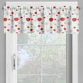 thumbnail image 2 of Ambesonne Poppy Flower Window Valance, Tender Spring Stems, 54" X 18", Scarlet Green Pale Grey, 2 of 5