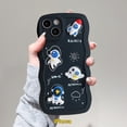 thumbnail image 1 of Funda Redmi A1 + 10 9 10A 9T 10C 9A 9C NFC A1 Note 11 9 8 11Pro 11s 10 10s 9s 10Pro Max PO CO M3 X3 Pro Mi 11T Dibujos Animados 3D Muñeca Lindo Astronauta Espacial Ondulado Borde Cubierta Suave Gao Jiahui unisex, 1 of 2