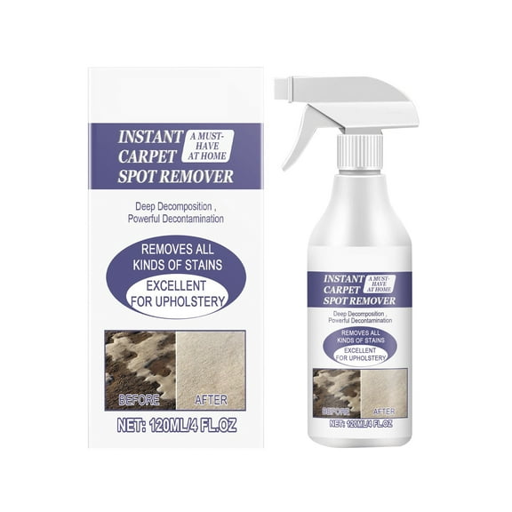 Stain Remover - Instant Spot Remover For New and Old Stains - Blood, Red Wine, Coffee, Urine, Cosmetics, Pet Stains and Odor Eliminator - Carpets, Mattress, Laundry