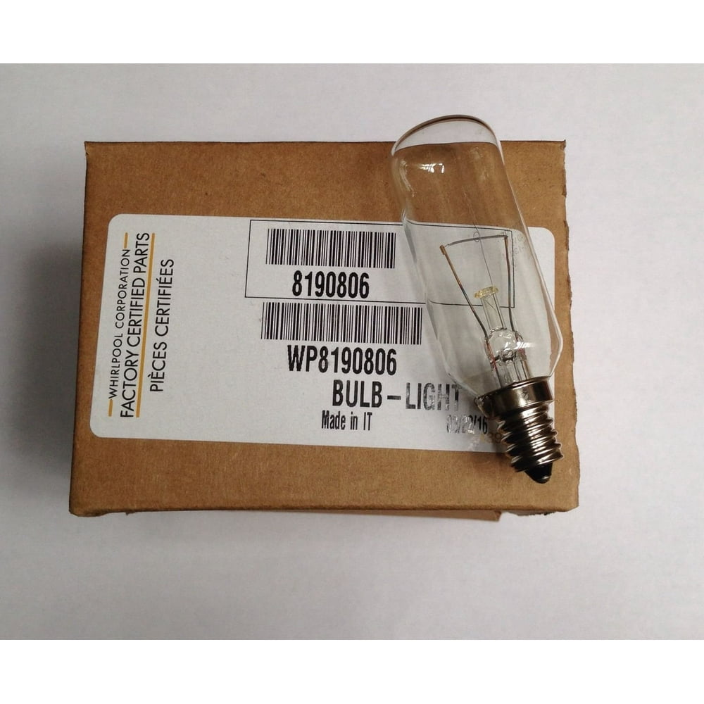 Whirpool 8190806 Range Vent Hood Light Bulb 40 W