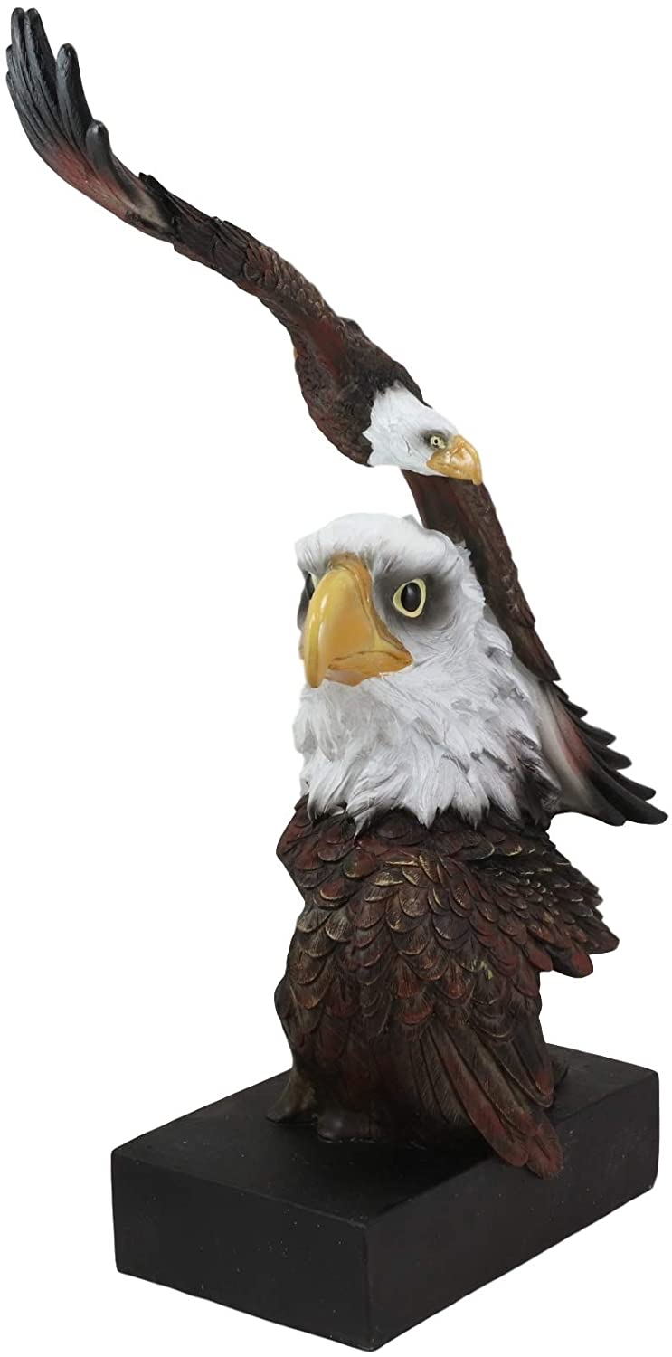 Ebros Large Wings Of Liberty American Bald Eagle Head Bust Statue (Vivid Color) - image 4 of 5
