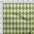 thumbnail image 3 of oneOone Cotton Poplin Green Fabric Argyle Diy Clothing Quilting Fabric Print Fabric By Yard 56 Inch Wide, 3 of 4