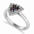 thumbnail image 2 of 7x7mm Natural Alexandrite Ring Trillion Cut Color Changing Stone 925 Sterling Silver Engagement Ring,&nbsp; June Birthstone Promise Ring, Wedding Anniversary Jewelry Gift for Her, 2 of 2