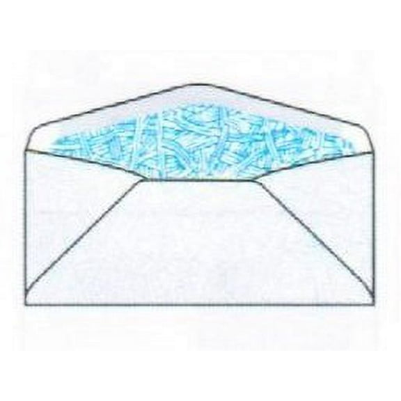 No. 10 Neopost Machine Insertable Window Envelopes with Blue Wesco® Inside Security Tint, 4-1/8" x 9-1/2", White 24-lb Paper w Vellum Finish (SFI Certified) - Box of 500 Envelopes