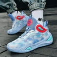 thumbnail image 5 of Womens Mens Basketball Shoes Breathable Lightweight Fashion Athletic Sneakers Unisex Anti Slip Outdoor Sport, 5 of 13