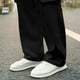 thumbnail image 5 of Pantalones largos de verano para hombre, casuales, de moda, de color sólido, con cordón y cintura elástica., 5 of 6