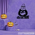 thumbnail image 4 of Craftnamesign Ghost Pumpkin Metal Wall Art with LED Light, Happy Halloween Sign Home Decor, 4 of 5