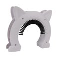 thumbnail image 1 of Porte pour Chat Intégrée Intérieure, Porte Creuse pour Chat avec Brosse de Toilettage pour Intérieur Extérieur, 1 of 8