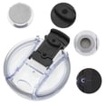 thumbnail image 3 of Unique Bargains 1 Pc Washable Tumbler Lid for Office White Black Plastic, 3 of 5