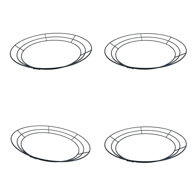 4 Piezas de Alambre Artesanía Floral Forma Decoración de de Vacaciones 10 "12"