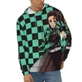 thumbnail image 2 of Demon Slayer Mens Active Sweatshirts Cozy Hoodie 3d Graphic Sweater Casual Winter Clothes Tops Coat 3x-Large, 2 of 7