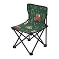 thumbnail image 2 of 600D Oxford Camping Chair Portable Foldable Chair Supports 220 lbs for Picnic, Fishing, Backpacking Christmas Penguins and Cars Pattern, 2 of 8