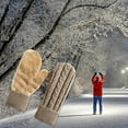 thumbnail image 4 of ERK 1Pcs Winter Mittens For Warm Fleece Knit Thick For Cold Weather, 4 of 4