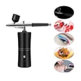 thumbnail image 4 of Oxygen Injector Airbrush Mini Air Compressor Kit Air Brush Paint Spray Gun For Nail Art Tattoo Craft Cake Fog Mist Sprayer ,Easy to Use, 4 of 5