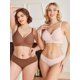 thumbnail image 3 of Sujetador Avidlove para mujer, sin aros, con soporte total, acolchado, rosa, 3 of 4