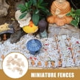 thumbnail image 3 of OUNONA 100Set Miniature Wood Fence for Garden Miniatures and Landscape Decor, 3 of 5
