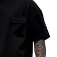 thumbnail image 7 of Bovxnpu Men's Clothing Set 2 Piece Outfits Tracksuit Men Short Sleeve Crew Neck Top Multi Pocket Elastic Waist Shorts Set, 7 of 7