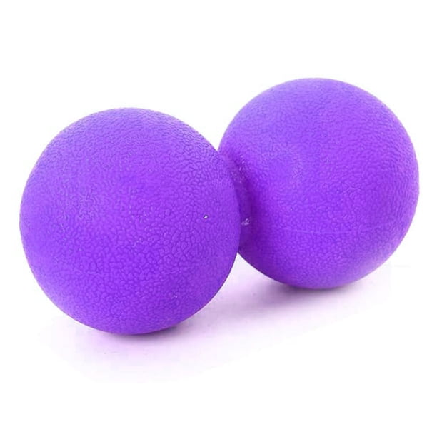 WOVTE Bola de masaje de maní - Bola de masaje de doble hockey y herramienta de masaje de tejido profundo de bola activa para relajación miofascial, relajación muscular, acupresión MFZFUKR CPB-DE-SSW23-4