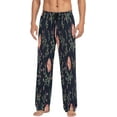 thumbnail image 2 of Flowers Watercolor Rose Men's Pajama Pants Lightweight Sleepwear Bottom Lounge Pants, 2 of 6