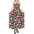 thumbnail image 3 of HAPPY BAY Women's Beach Summer Wedding Tube Top Maxi Evening Dress Strapless Dresses for Women One Size Ink, Flowers, 3 of 5