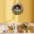 thumbnail image 5 of 1pcs Easter Rabbit Hanging Door Sign Rabbit Hole Wooden Wall Decor, Easter Festive Wooden Hanging for Indoor Outdoor Home Party & Classroom Decoration, 5 of 7