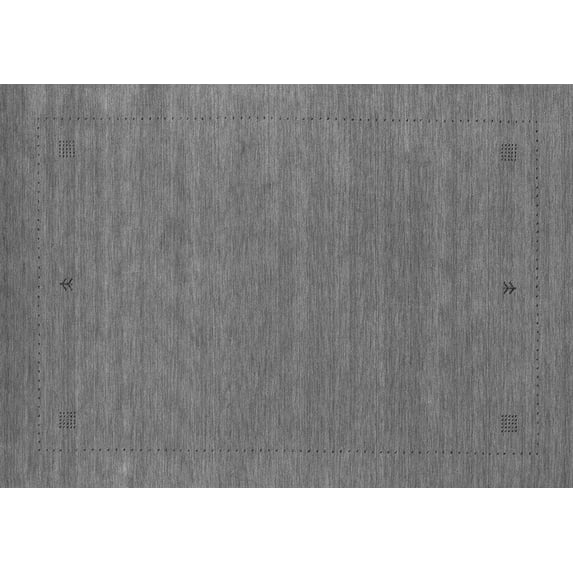 Ahgly Company Indoor Rectangle Abstract Gray Contemporary Area Rugs, 5' x 7'