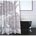 thumbnail image 3 of Simply Daisy 70" W x 73" L Flower Flourish Polyester Shower Curtain, Purple [1 Ct], 3 of 5